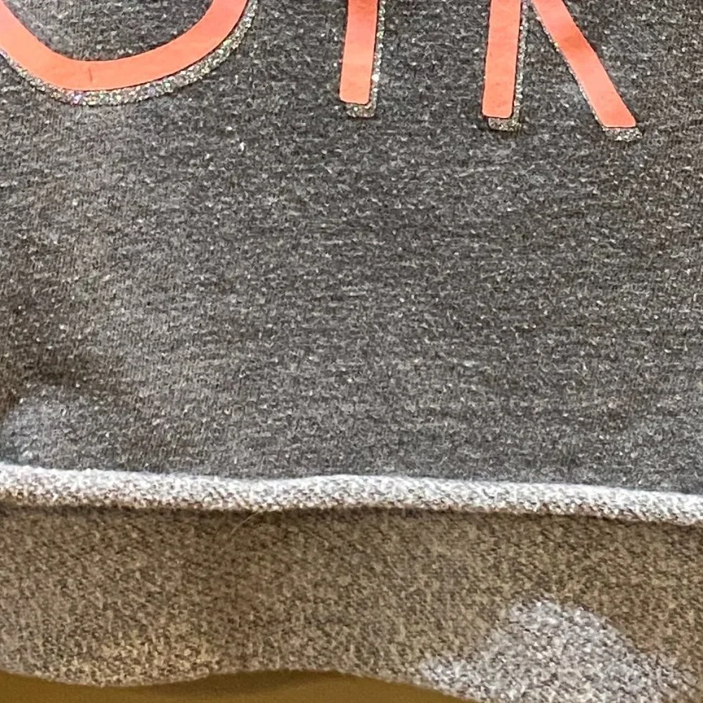 Adorable and stylish Justice cropped hooded sweatshirt size 14